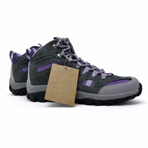 NWT Bearpaw Ridgewood purple Suede Womens Hiking Shoes size 7.5 Waterproof Trail